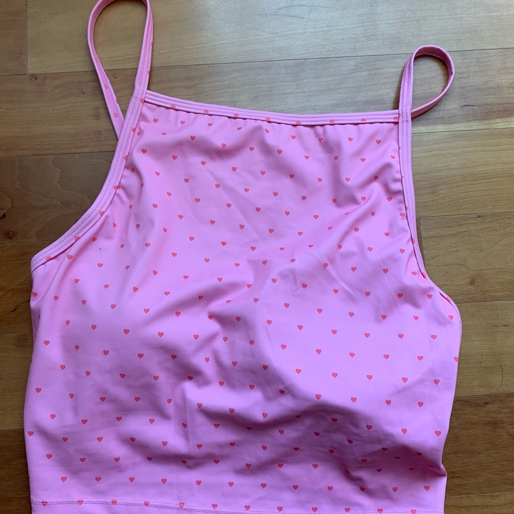 Pink Hearts Squared Up Top Kortni Jeane